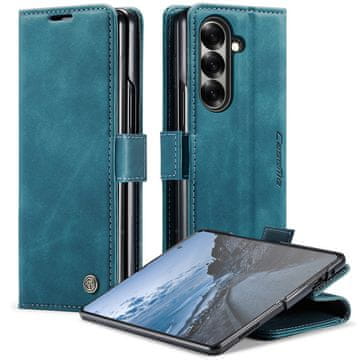 CaseMe Futrola za Samsung Galaxy Z Fold7 5G, Kožna futrola-novčanik, Plava