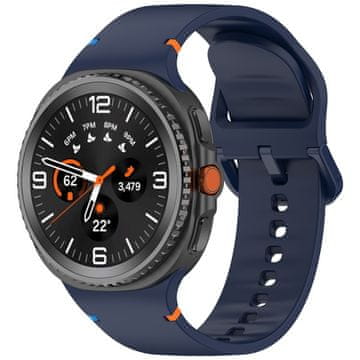 GS Silikonski remen za Samsung Galaxy Watch 9 / 8 / 8 Classic, tamnoplava boja