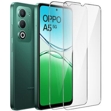 Overboard 2x Kaljeno staklo za Oppo A5 5G / A5m, 9H tvrdo staklo, brzo