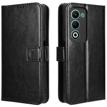 GS Preklopna futrola za Oppo A5 5G / A5m, novčanik Crazy Horse, crna