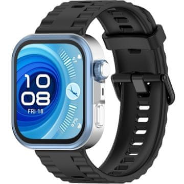 GS Silikonski remen za Huawei Watch Fit 4 / 4 Pro / 3, crni