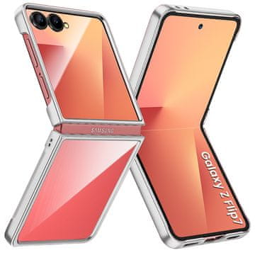 GS Futrola za Samsung Galaxy Z Flip7 sa sjajnom završnom obradom - srebrna