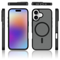 Overboard Set futrola za iPhone 17, mat futrola, za MagSafe, mat crna + zaštitna folija za ekran