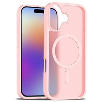 Overboard Set futrola za iPhone 17, mat futrola, za MagSafe, mat roza + zaštitno staklo za ekran