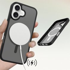 Overboard Set futrola za iPhone 17, mat futrola, za MagSafe, mat crna + zaštitna folija za ekran