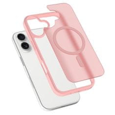 Overboard Set futrola za iPhone 17, mat futrola, za MagSafe, mat roza + zaštitno staklo za ekran