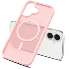 Overboard Set futrola za iPhone 17, mat futrola, za MagSafe, mat roza + zaštitno staklo za ekran
