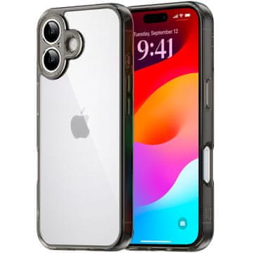 GS Futrola za iPhone 17 sa zaštitom za kameru, prozirna s crnim okvirom