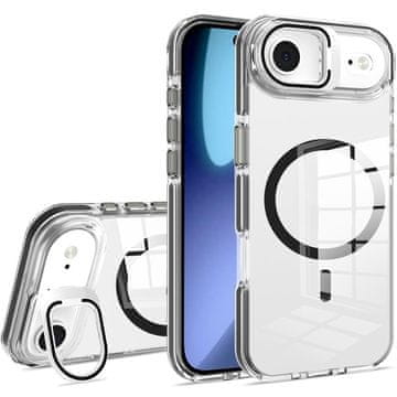 Overboard Futrola za iPhone Air, spremna za MagSafe, sa stalkom, prozirna s crnim detaljima