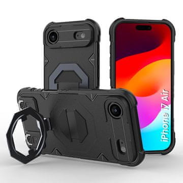 Overboard Futrola za iPhone Air Armor, otporna na MagSafe, sa stalkom, crna