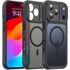 Overboard Set futrola za iPhone 17 Pro Max, mat, kompatibilna s Magsafe-om, crna + zaštitna folija za ekran