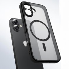 Overboard Set futrola za iPhone 17, mat, Magsafe, crna + zaštitna folija za ekran