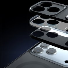 Overboard Set futrola za iPhone 17 Pro Max, mat, kompatibilna s Magsafe-om, crna + zaštitna folija za ekran