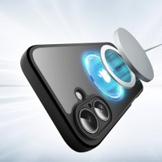 Overboard Set futrola za iPhone 17, mat, Magsafe, crna + zaštitna folija za ekran
