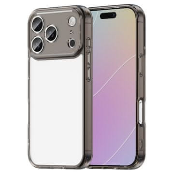 GS Futrola za iPhone 17 Pro, silikonska s tvrdom poleđinom, dimno crna