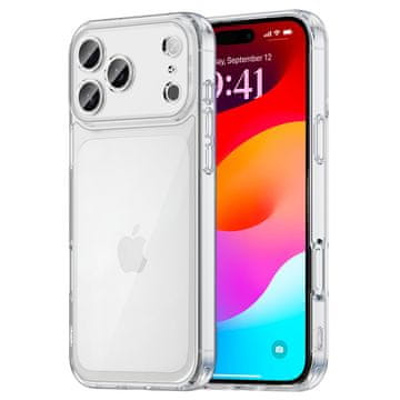 GS Futrola za iPhone 17 Pro Max, silikonska s tvrdom poleđinom, prozirna