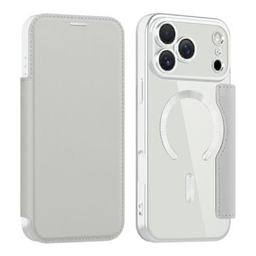 GS Preklopna futrola za iPhone 17 Pro, RFID novčanik MagSafe sa zaštitom za kameru, titanijsko siva