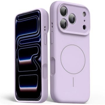 GS Silikonska maskica za iPhone 17 Pro Max - kompatibilna s MagSafeom, otporna na udarce, ljubičasta