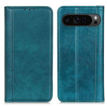 GS Preklopna futrola za Google Pixel 10 Pro XL / 9 Pro XL, koža s džepom, zelena