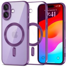 Overboard Set Electro MagSafe futrola za iPhone 17 - ljubičasta + zaštitna folija za ekran