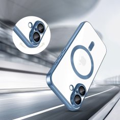 Overboard Set Electro MagSafe futrola za iPhone 17 - plava + zaštitna folija za ekran