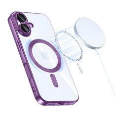 Overboard Set Electro MagSafe futrola za iPhone 17 - ljubičasta + zaštitna folija za ekran
