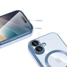 Overboard Set Electro MagSafe futrola za iPhone 17 - plava + zaštitna folija za ekran