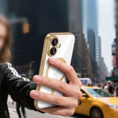 Overboard Set Electro MagSafe futrola za iPhone 17 - zlatna + zaštitna folija za ekran