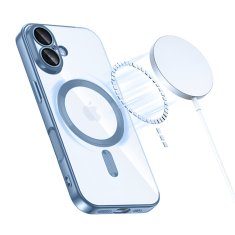Overboard Set Electro MagSafe futrola za iPhone 17 - plava + zaštitna folija za ekran