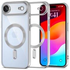 Overboard Set elektro-magSafe futrola za iPhone Air - srebrna + zaštitna folija za ekran