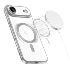 Overboard Set elektro-magSafe futrola za iPhone Air - srebrna + zaštitna folija za ekran