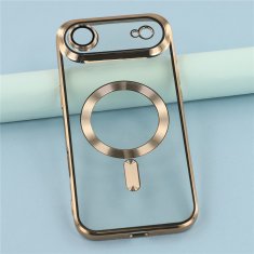 Overboard Set elektro-magSafe futrola za iPhone Air - zlatna + zaštitna folija za ekran