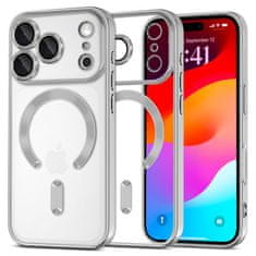 Overboard Set elektro-magSafe futrola za iPhone 17 Pro - srebrna + zaštitna folija za ekran