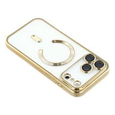 Overboard Set elektro-magSafe futrola za iPhone 17 Pro - zlatna + zaštitna folija za ekran