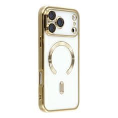 Overboard Set elektro-magSafe futrola za iPhone 17 Pro - zlatna + zaštitna folija za ekran