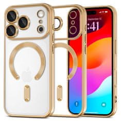 Overboard Set elektro-magSafe futrola za iPhone 17 Pro - zlatna + zaštitna folija za ekran