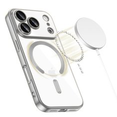 Overboard Set elektro-magSafe futrola za iPhone 17 Pro - srebrna + zaštitna folija za ekran