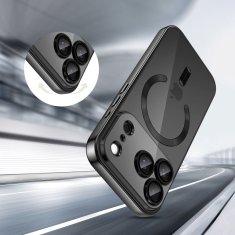 Overboard Set elektro-magSafe futrola za iPhone 17 Pro - crna + zaštitna folija za ekran