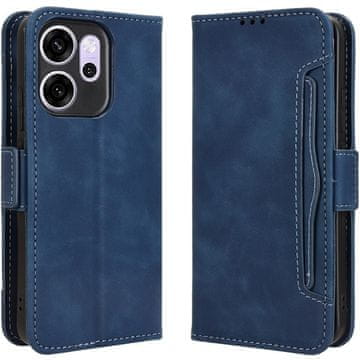 GS Preklopna futrola za Oppo Reno 14 F / 14 FS, utor za karticu, plava