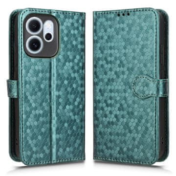 GS Preklopna futrola za Oppo Reno 14 F / 14 FS, novčanik romb, zelena