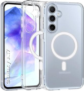GS Futrola za Samsung Galaxy A17 5G, otporna na padove, MagSafe, prozirna