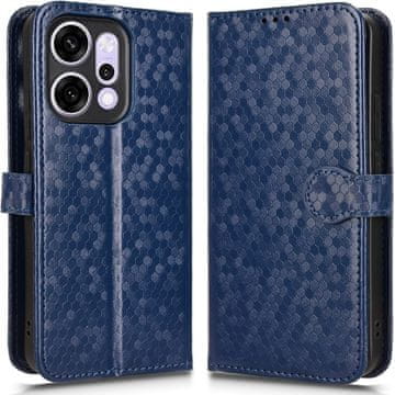 GS Oppo Reno 14 preklopna futrola, novčanik u obliku romba, plava
