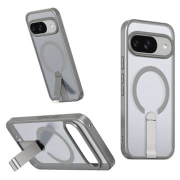 GS Google Pixel 10 / 10 Pro Fusion Hybrid MagSafe maskica sa stalkom, siva