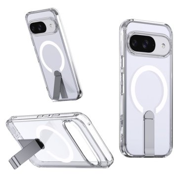 GS Futrola za Google Pixel 10 / 10 Pro, Fusion Hybrid, za MagSafe, sa stalkom, prozirna