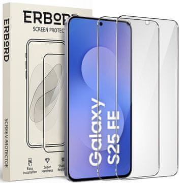 Overboard 2x Kaljeno staklo za Samsung Galaxy S25 FE, 9H tvrdo staklo, staklo