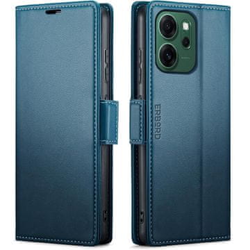 Overboard Futrola za Oppo Reno 14 F / 14 FS, sjajna liči boja , preklopna futrola-novčanik, plava