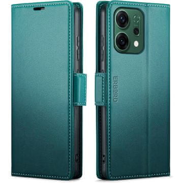 Overboard Futrola za Oppo Reno 14, sjajna liči boja , novčanik s preklopom, zelena