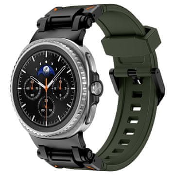 GS Silikonski remen za Samsung Galaxy Watch 9 / 8 / 8 Classic, zeleni