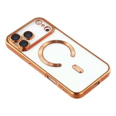Overboard Set elektro-magSafe futrola za iPhone 17 Pro - zlatna + zaštitna folija za ekran