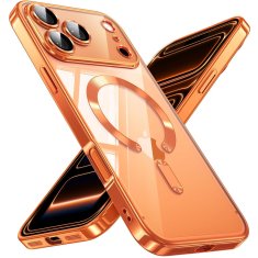 Overboard Set elektro-magSafe futrola za iPhone 17 Pro - zlatna + zaštitna folija za ekran